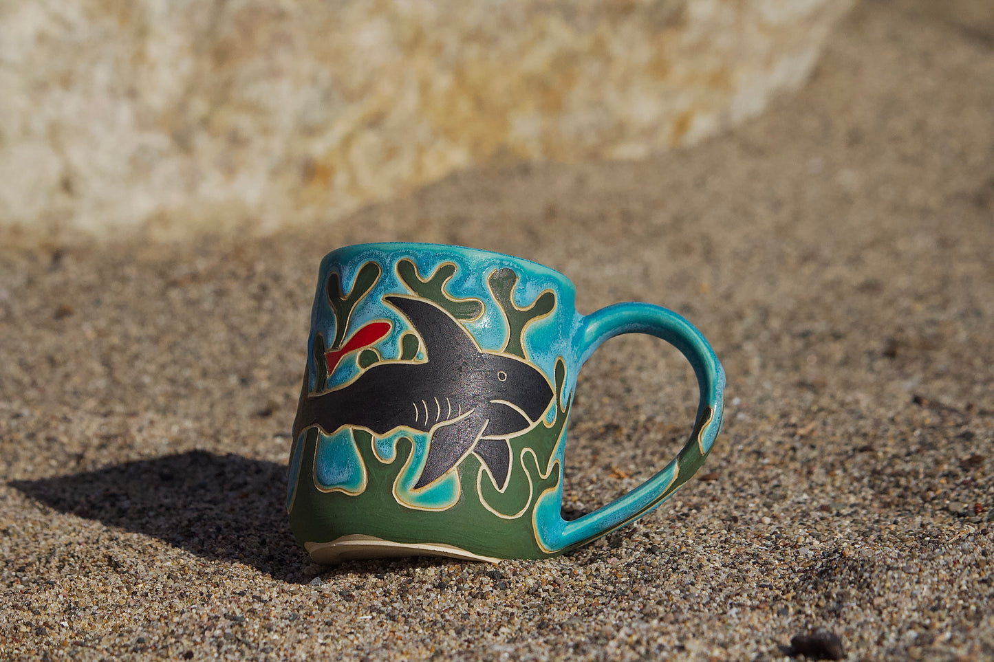 Blue Shark Mug