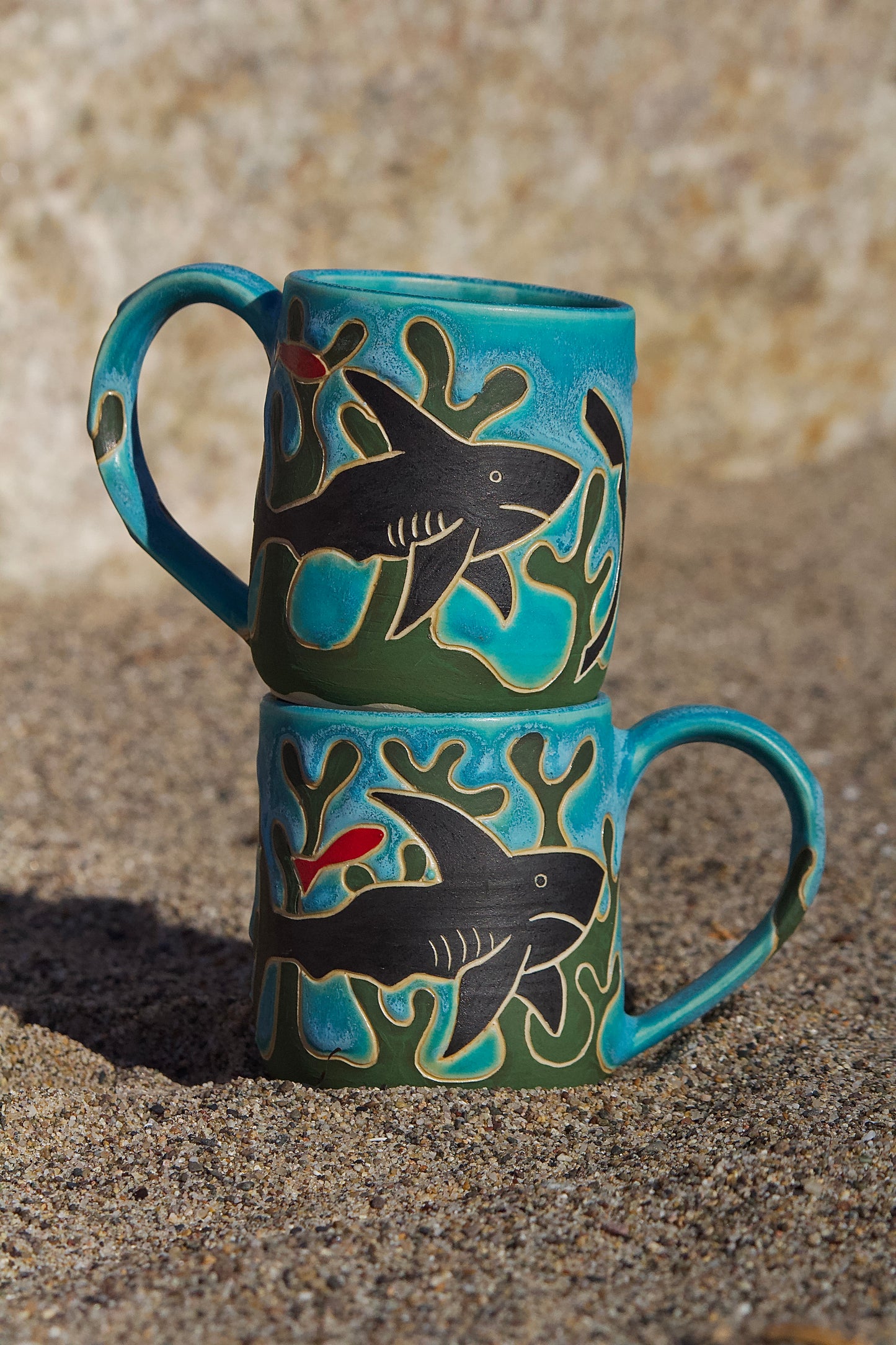 Blue Shark Mug