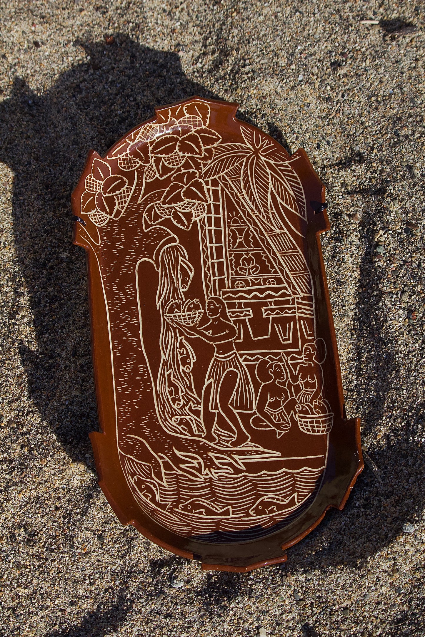 Toluk Breadfruit tree Tray/Wall hanging
