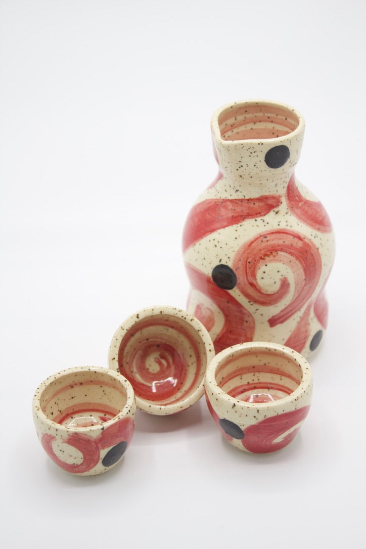 Speckled Koi Sake set (3 cup)