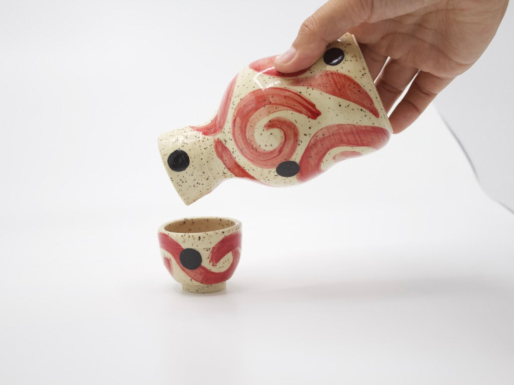 Speckled Koi Sake set (3 cup)