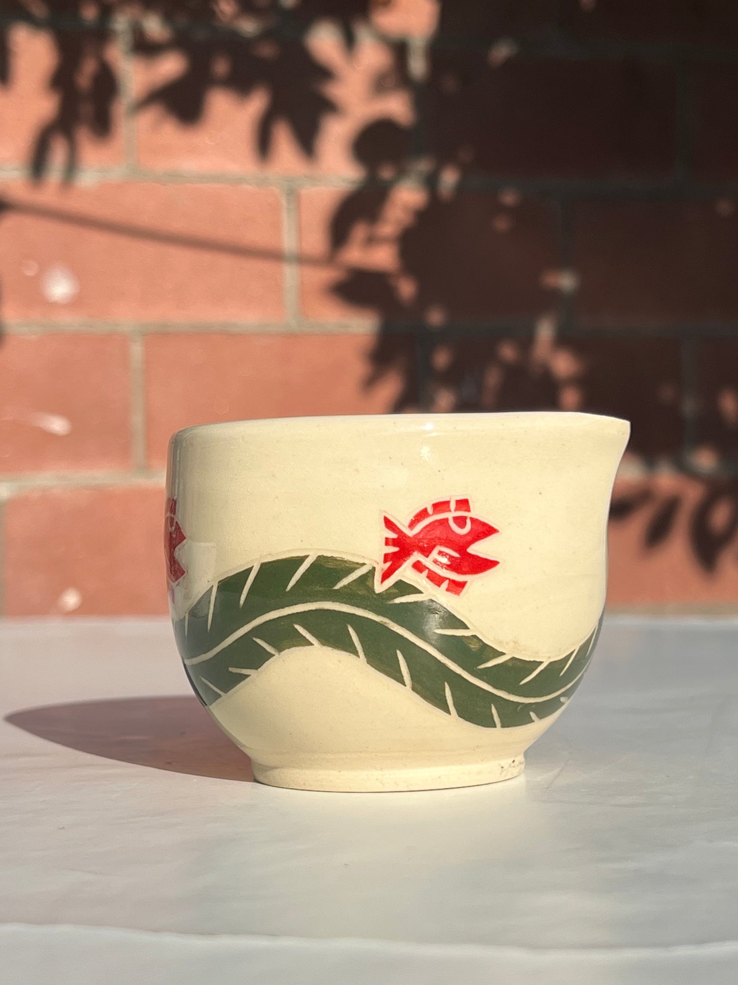 Reef fish Spouted Bowl